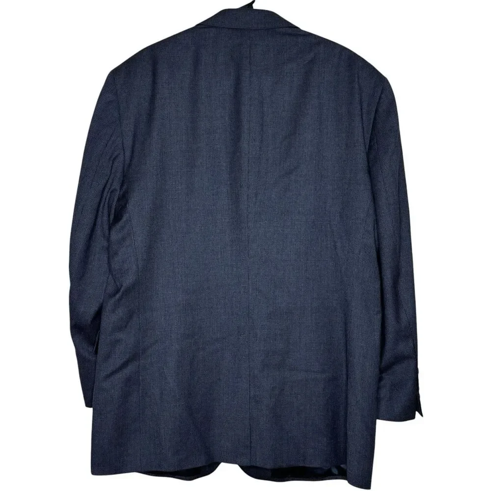 Jos‎ A Bank Men’s Blazer 46R Navy Blue Wool Cashmere Blend Sport Coat Work Wear